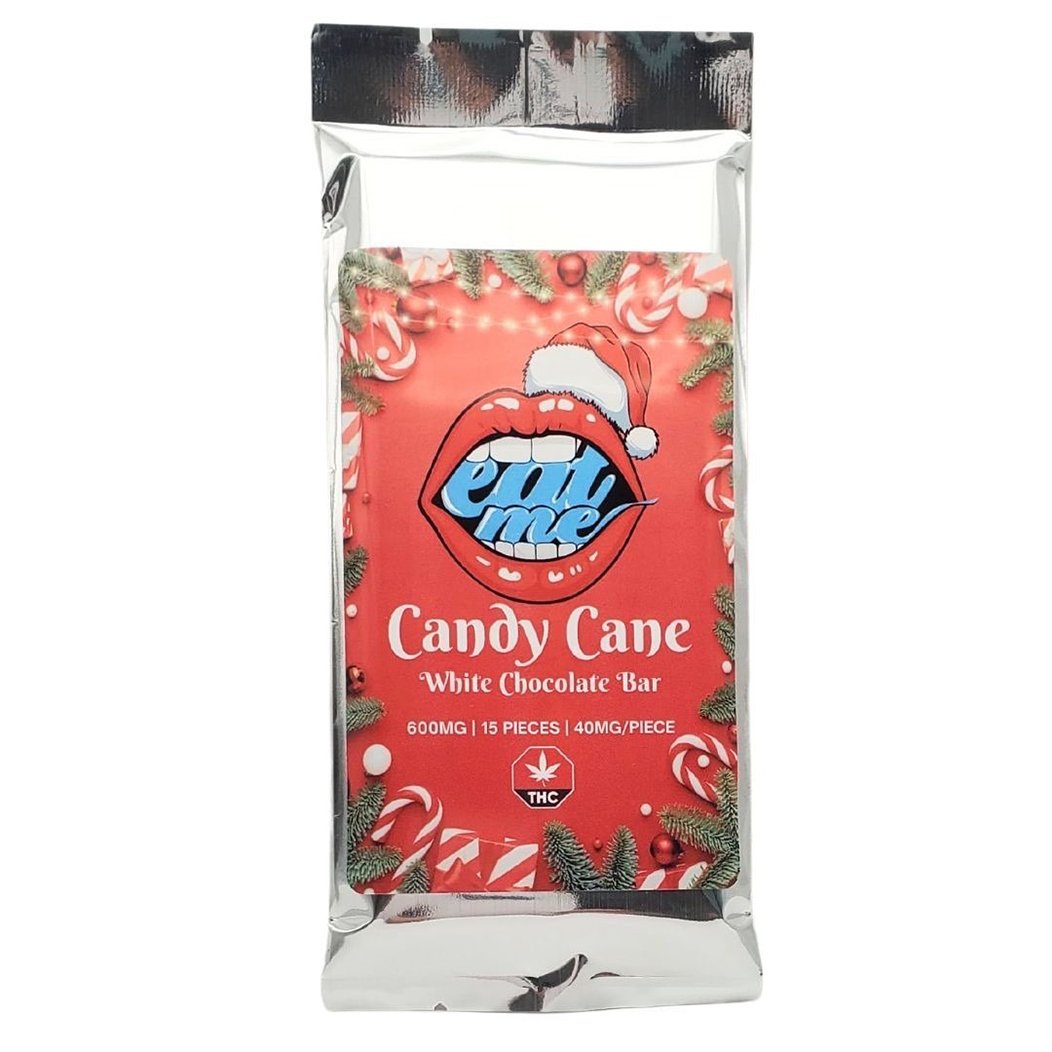 Barra de THC Candy Cane – Chocolate blanco