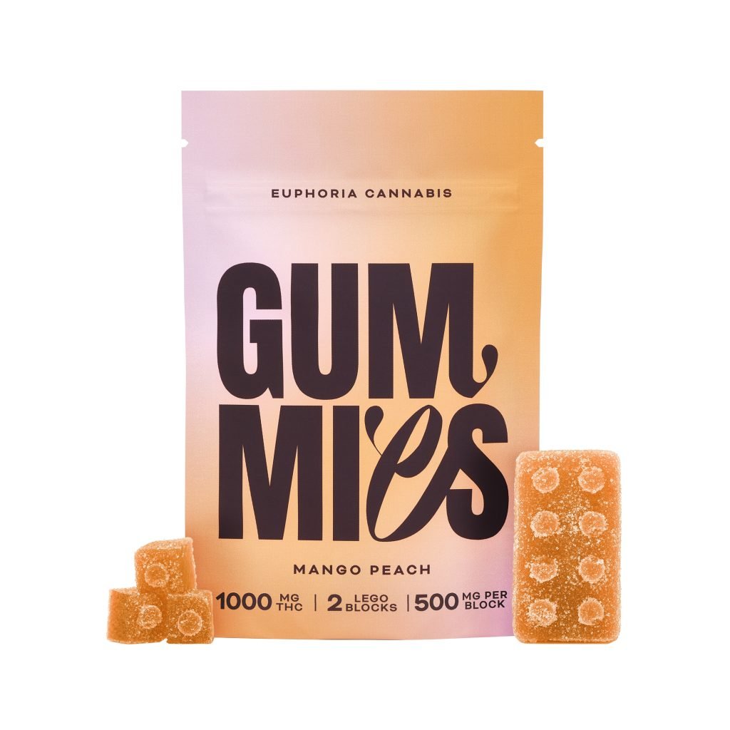 Euphoria Psychedelics – Gomitas de mango y melocotón con THC