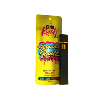 Vapeador Banana Runtz XL de CBD de 800 mg (1 ml)