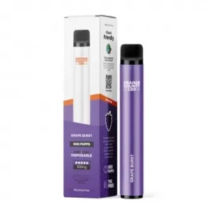 Vaporizador Grape Burst 500 mg CBD+CBG (listo para usar)