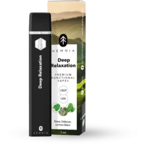 Vape CBDP+CBN para relajación profunda: mezcla de kava, valeriana y melisa (1 ml)