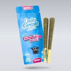 Pre-rollos superiores 40% – Tos de fresa 3 g